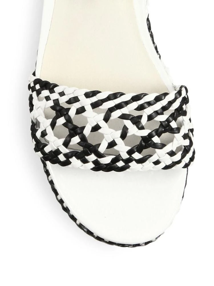 商品Sophia Webster|Naomi Woven Leather Platform Espadrille Ankle-Tie Sandals,价格¥1577,第3张图片详细描述