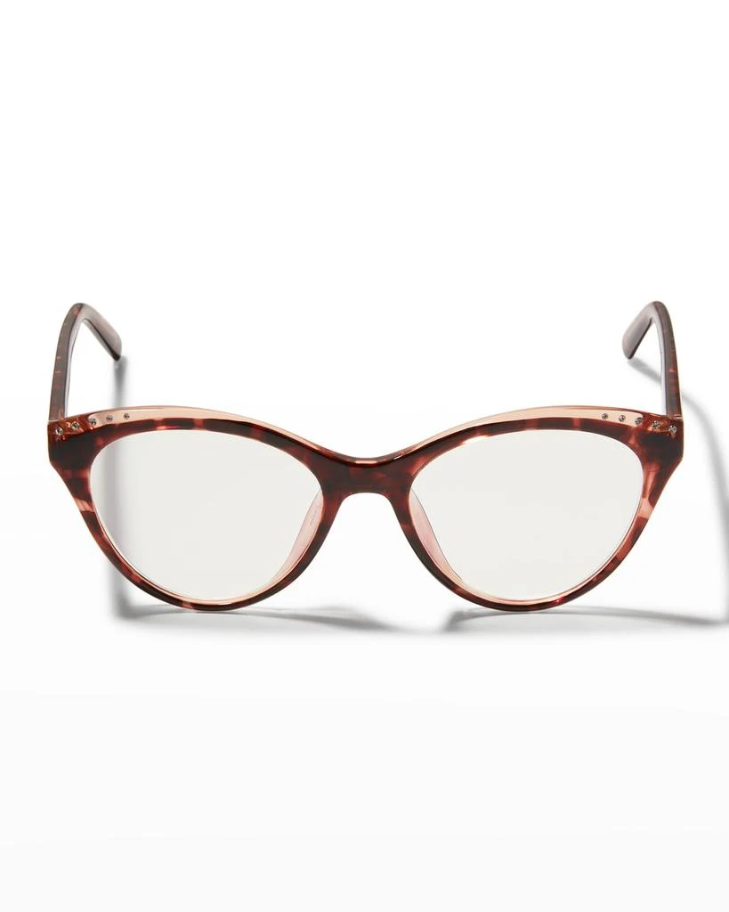 商品Kate Spade|xarabb blue light blocking cat-eye reading glasses,价格¥576,第3张图片详细描述
