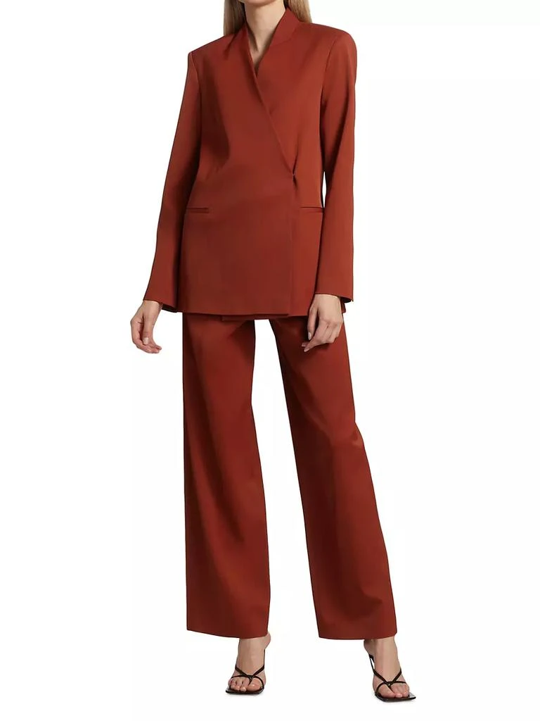 商品Loulou Studio|Satin Crossover Blazer,价格¥889,第2张图片详细描述