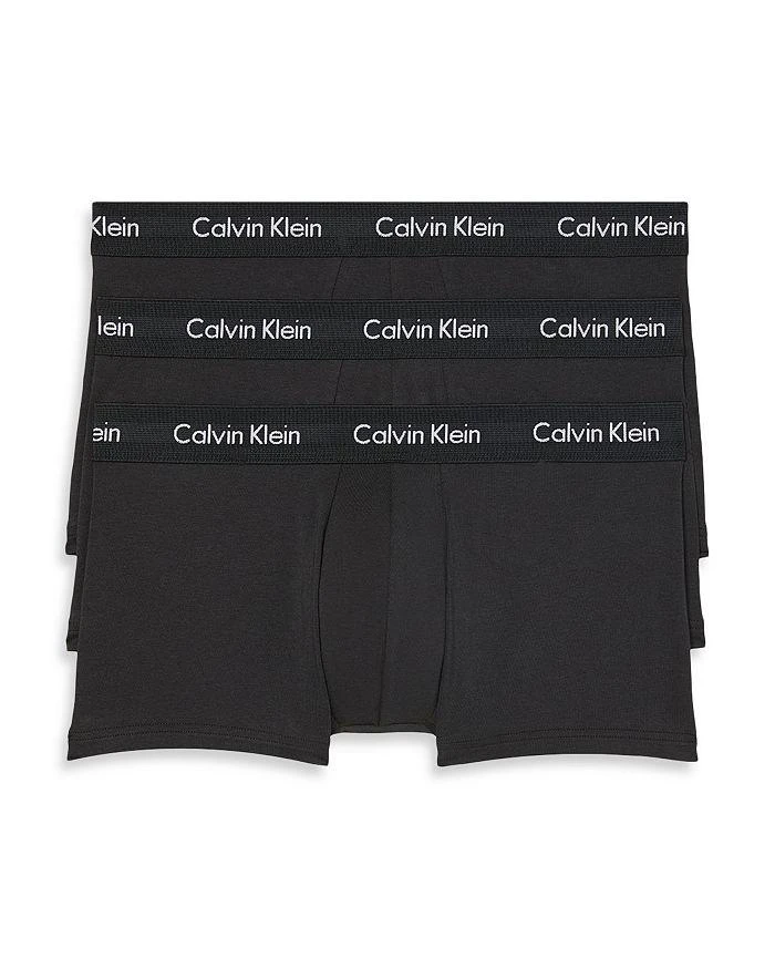 商品Calvin Klein|Cotton Stretch Moisture Wicking Low Rise Trunks, Pack of 3,价格¥358,第1张图片