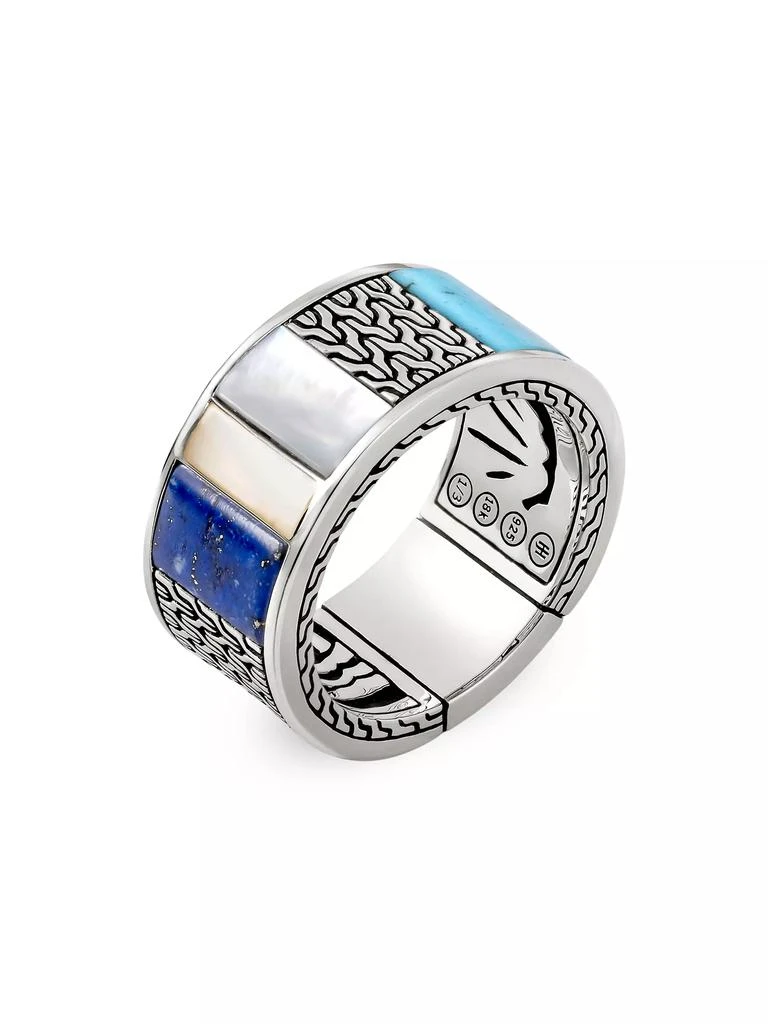 商品John Hardy|Thailand Carved Chain Inlay Band Ring,价格¥6557,第4张图片详细描述