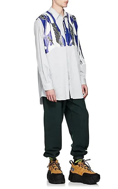 商品Vetements|Logo Cotton-Blend Fleece Inside-Out Sweatpants,价格¥2164,第2张图片详细描述