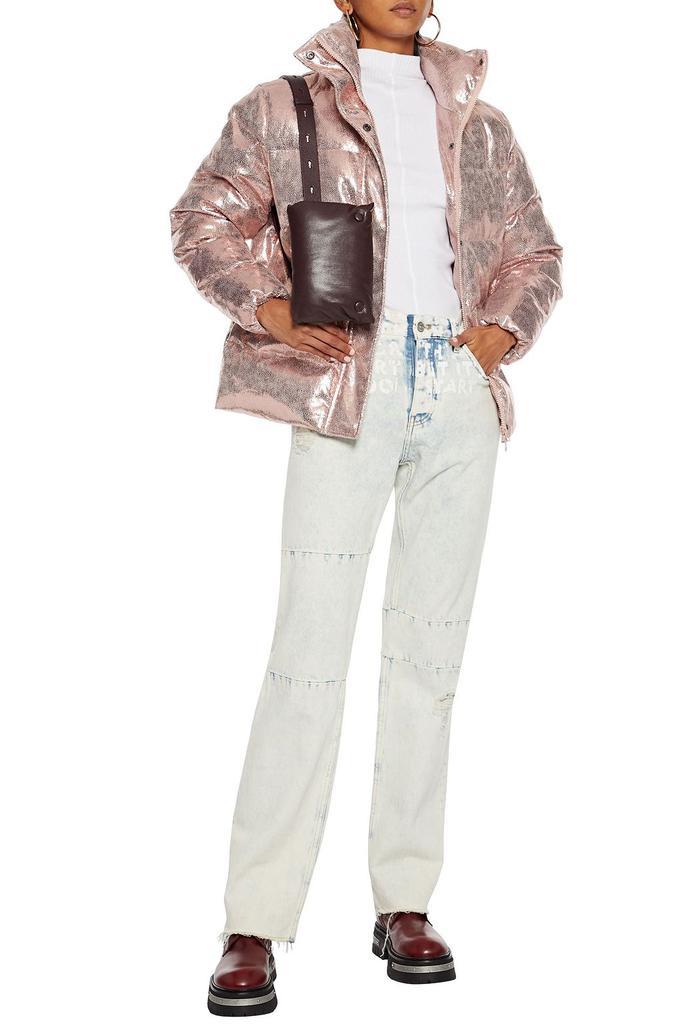 商品Unreal Fur|Quilted metallic faux textured-leather jacket,价格¥1647,第4张图片详细描述