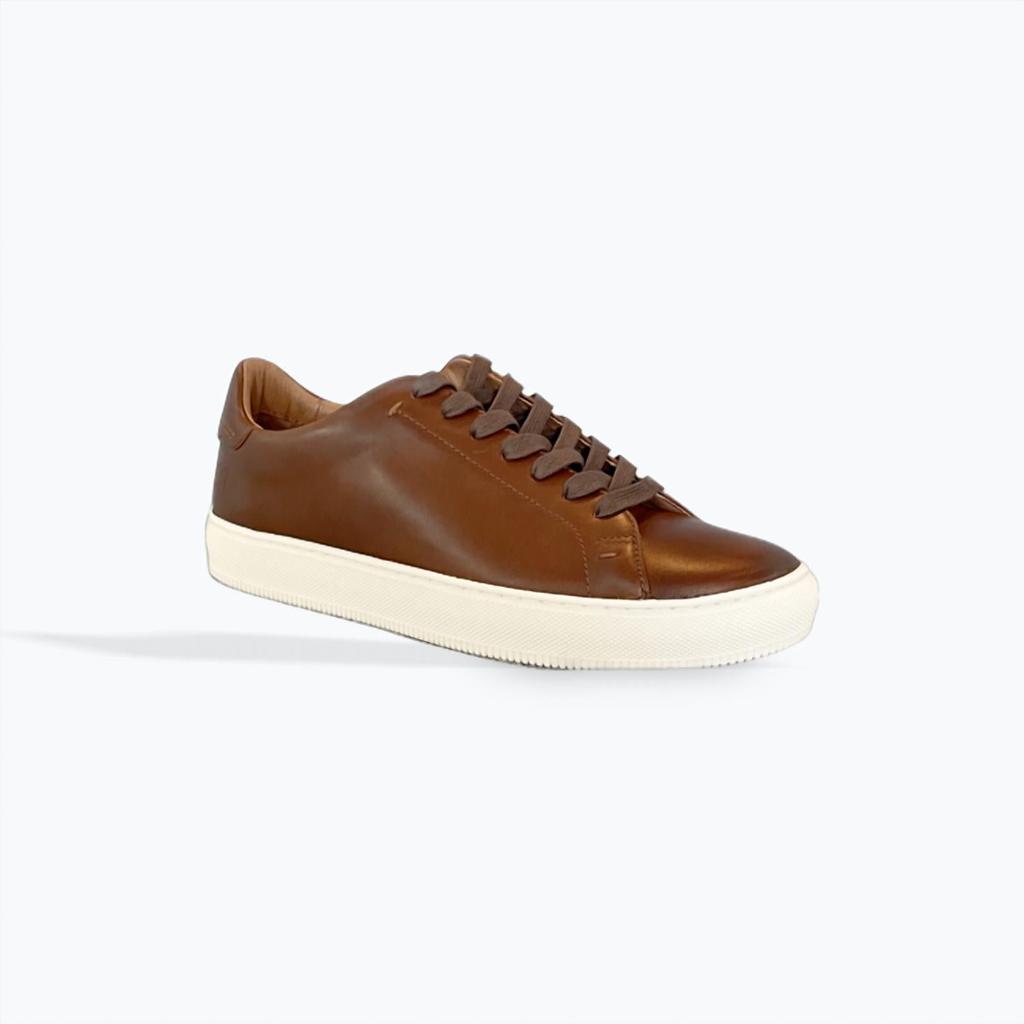 Baskets basses à lacets Astor pour homme, couleur caramel image 2