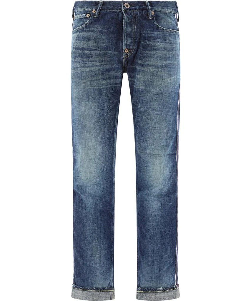 商品Evisu|Evisu Mens Blue Cotton Jeans,价格¥5046,第1张图片