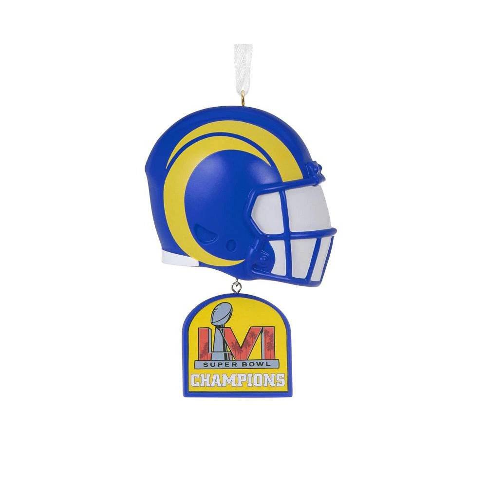 商品Hallmark|Los Angeles Rams Super Bowl LVI Champions Figural Helmet Ornament,价格¥112,第1张图片