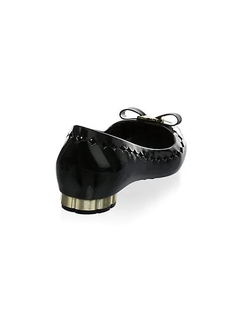 商品Salvatore Ferragamo|镂空边蝴蝶结平底鞋,价格¥1581,第3张图片详细描述