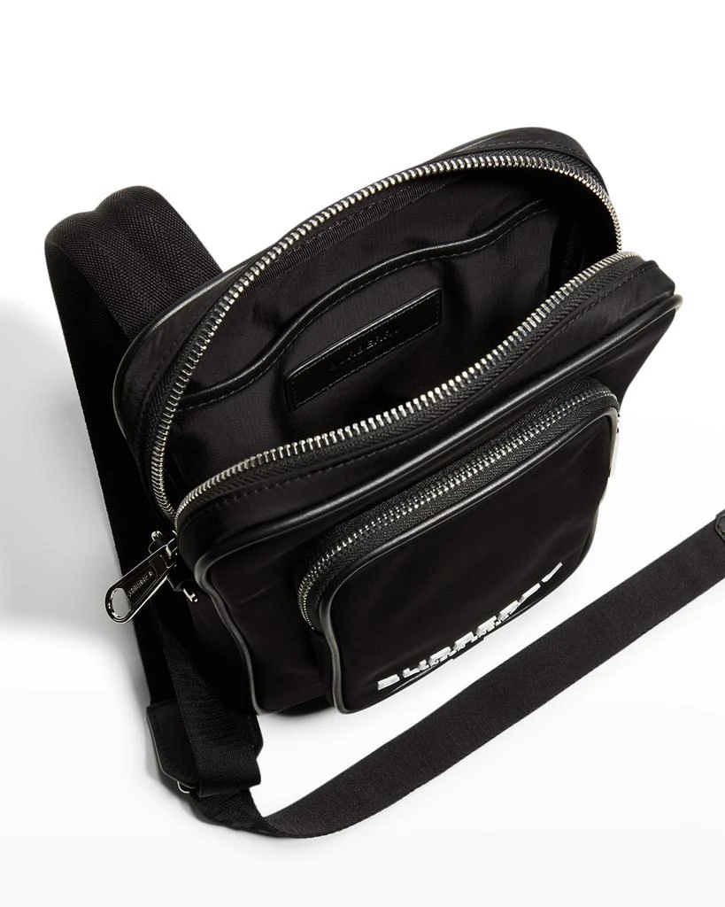 商品Burberry|Men's Logo Print Nylon Crossbody Bag,价格¥3475,第5张图片详细描述