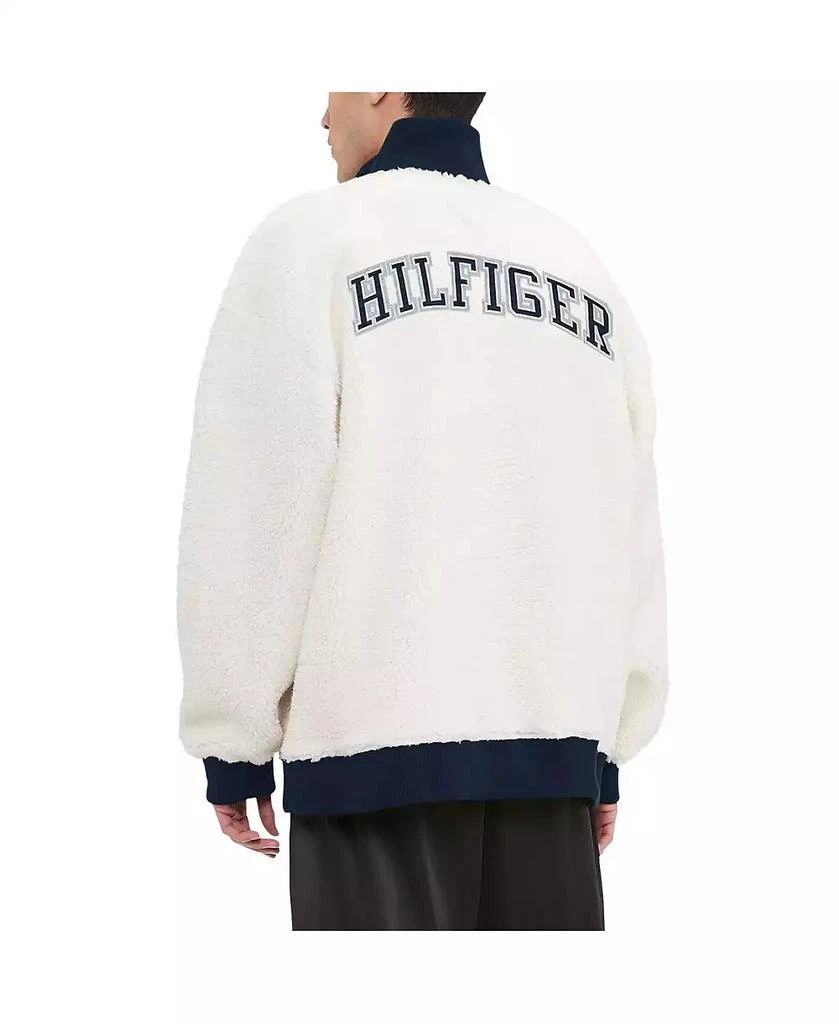 商品Tommy Hilfiger|Men's White Dallas Cowboys Jordan Sherpa Quarter-Zip Jacket,价格¥674,第3张图片详细描述