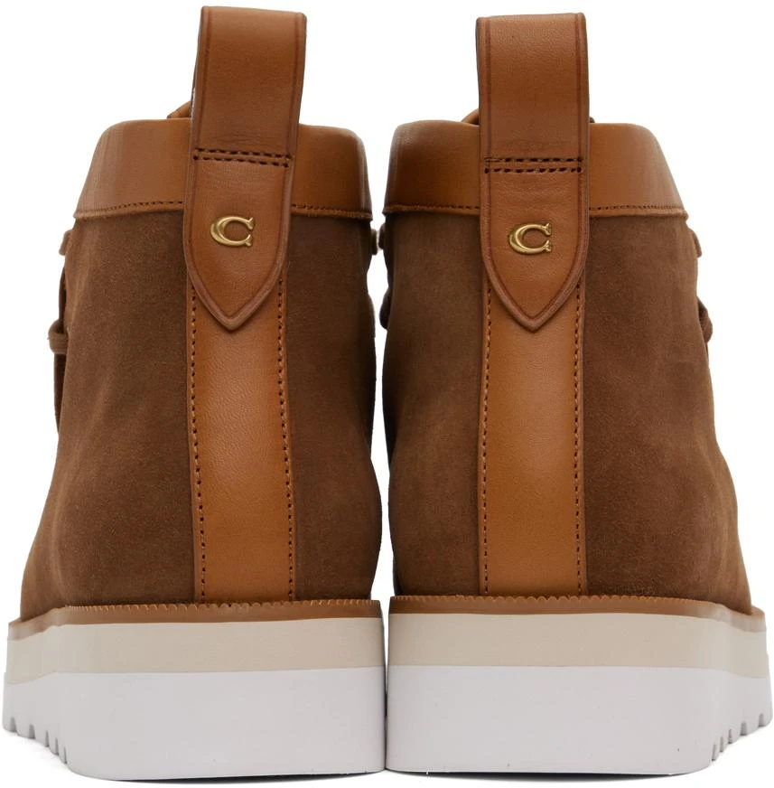 商品Coach|Tan Micro Signature Chukka Boots,价格¥1493,第2张图片详细描述