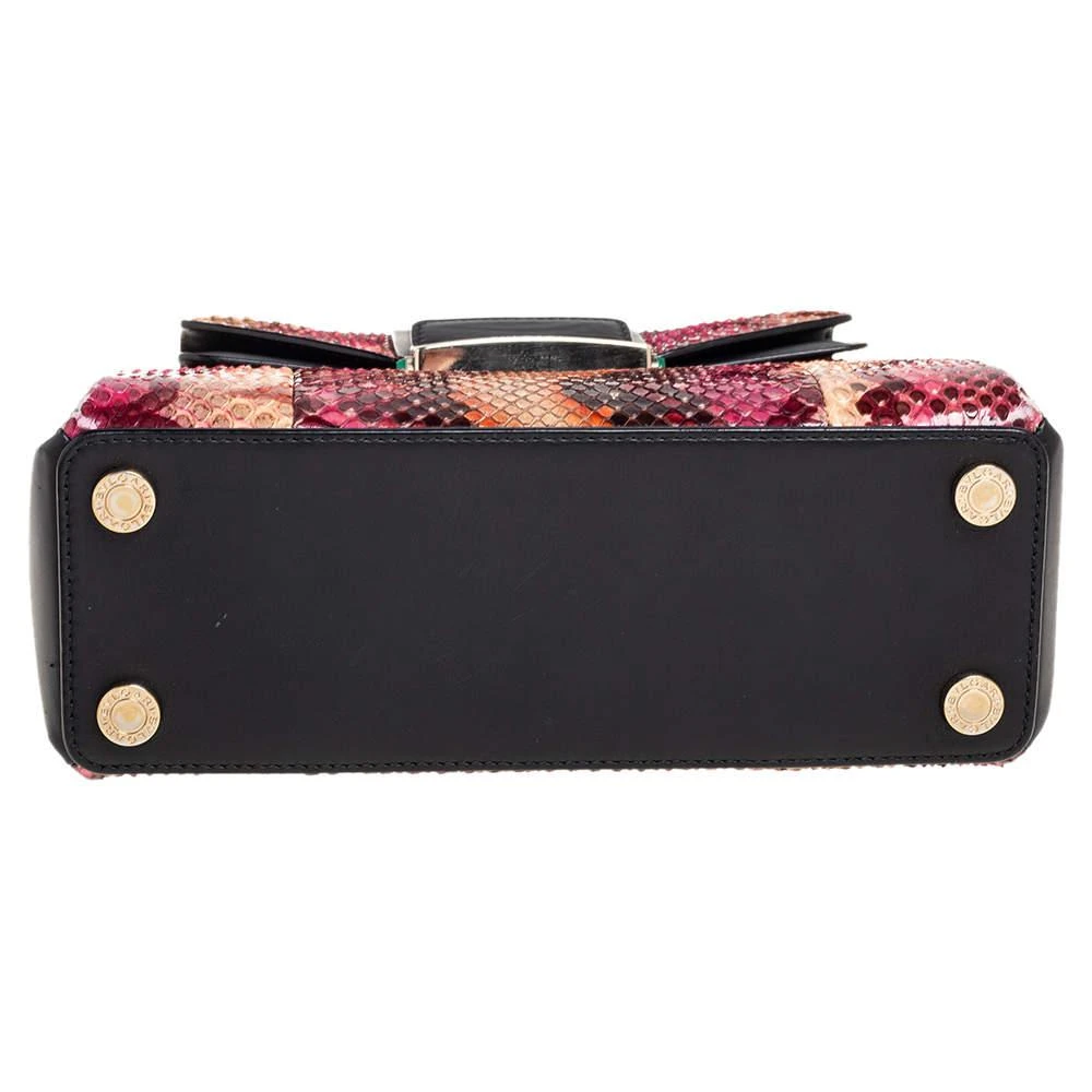 Bvlgari Multicolor Python and Leather Serpenti Viper Top Handle Bag 商品