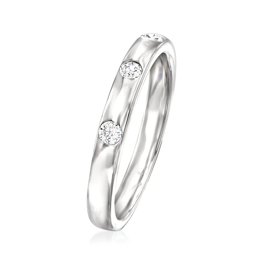 商品RS Pure|RS Pure by Ross-Simons Diamond Ring in Sterling Silver,价格¥780,第3张图片详细描述