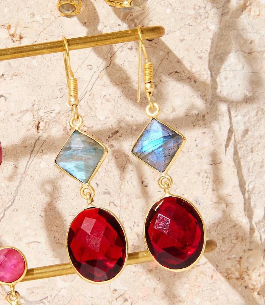 商品Ronda Smith|Ronda Smith - Multi Gemstone Earrings,价格¥458,第4张图片详细描述