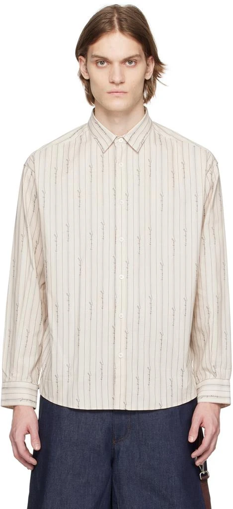 商品Jacquemus|Beige Le Raphia 'La Chemise Simon' Shirt,价格¥2641,第1张图片