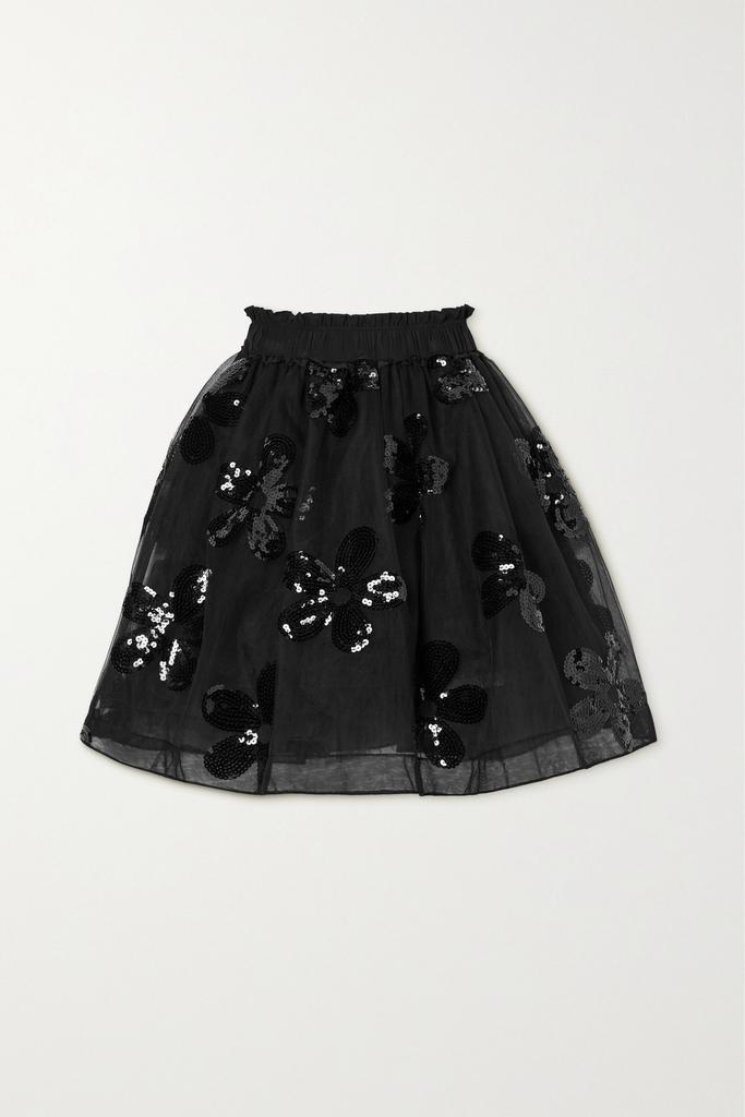 商品Simone Rocha|贴花绢网迷你半身裙,价格¥4628,第1张图片
