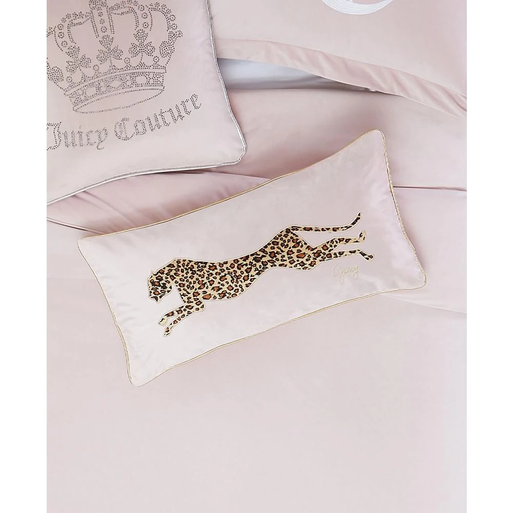 商品Juicy Couture|Velvet Cheetah Decorative Pillow, 14" x 24",价格¥189,第3张图片详细描述