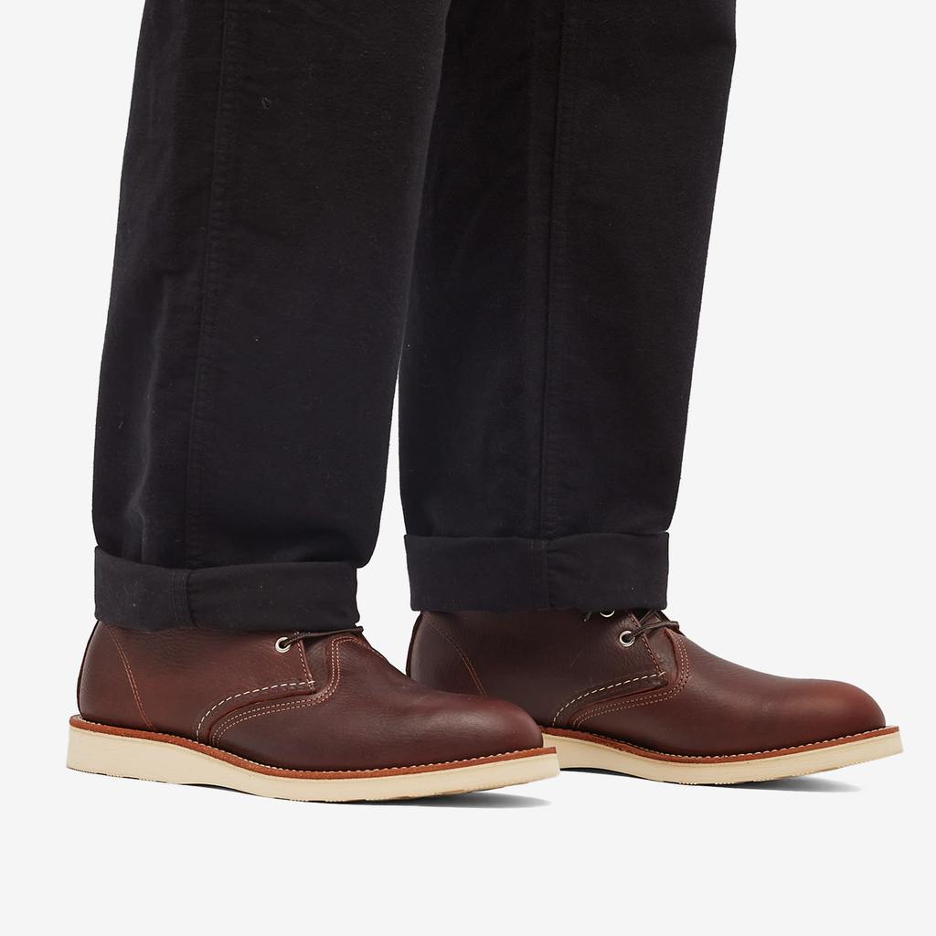 RED WING CLASSIC CHUKKA 3141 ２E ダークブラウン Men's Work Chukka in Dark Brown Leather 3141