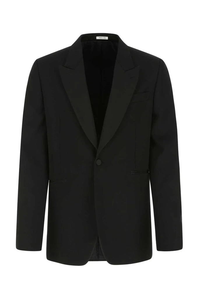 商品Alexander McQueen|Alexander McQueen Single-Breasted Long Sleeved Jacket,价格¥12345,第1张图片