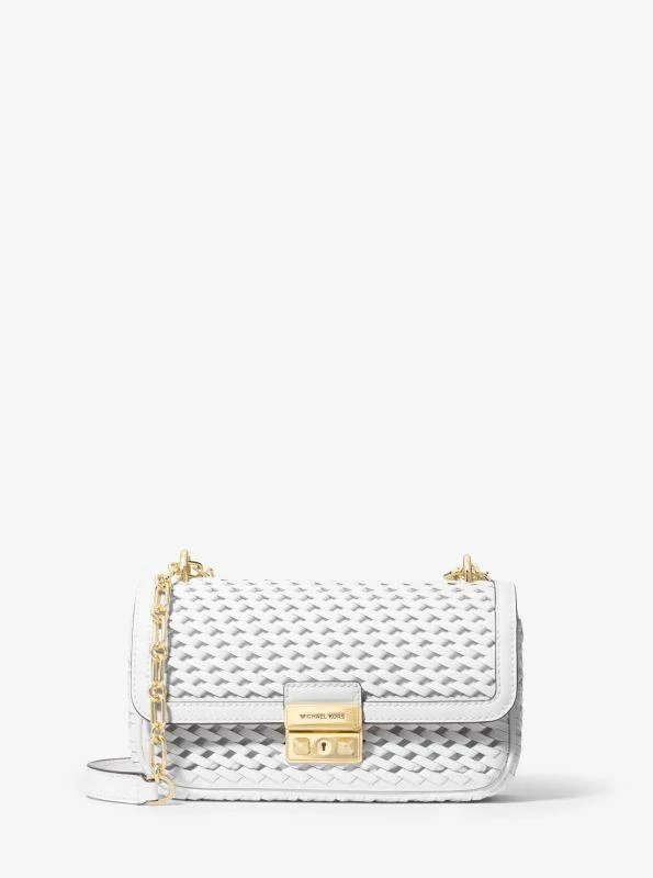 商品Michael Kors|Tribeca Small Hand-Woven Leather Shoulder Bag,价格¥634,第1张图片