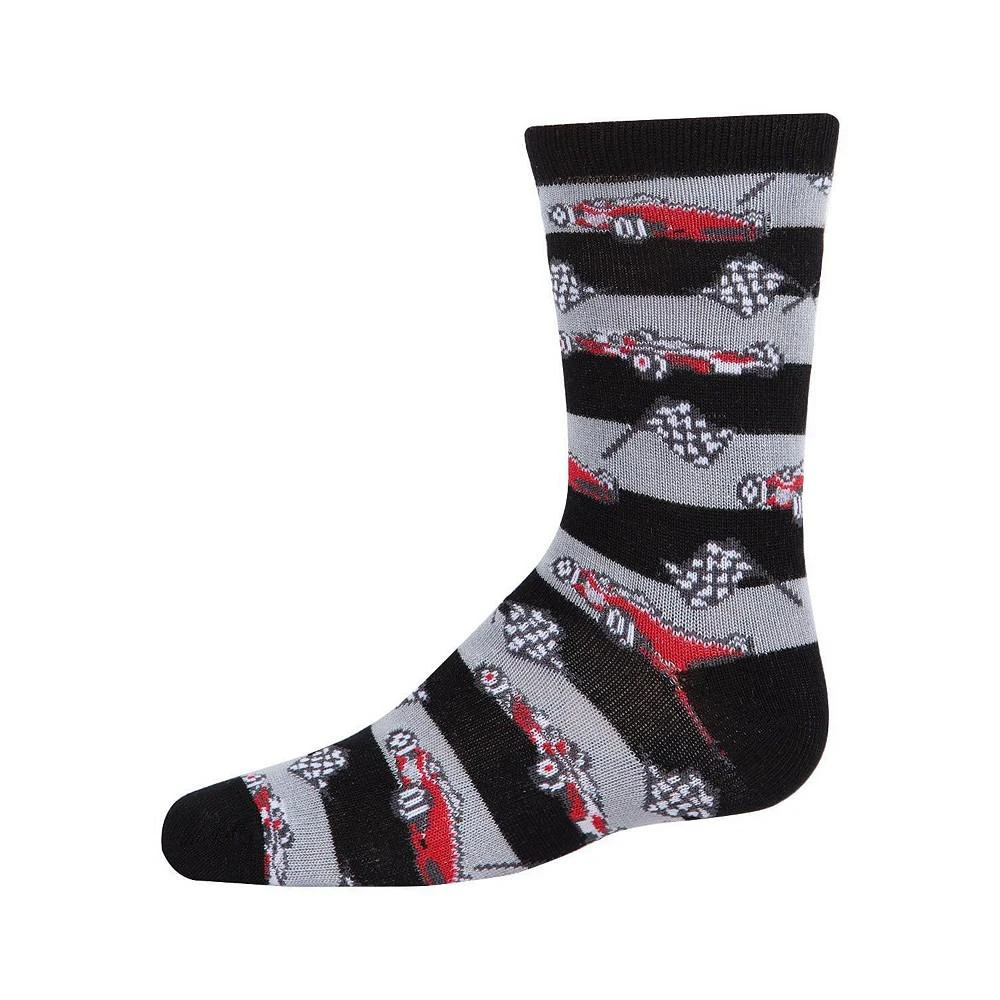 商品Memoi|Boy's Race Car Rayon From Bamboo Blend Crew Socks,价格¥75,第1张图片