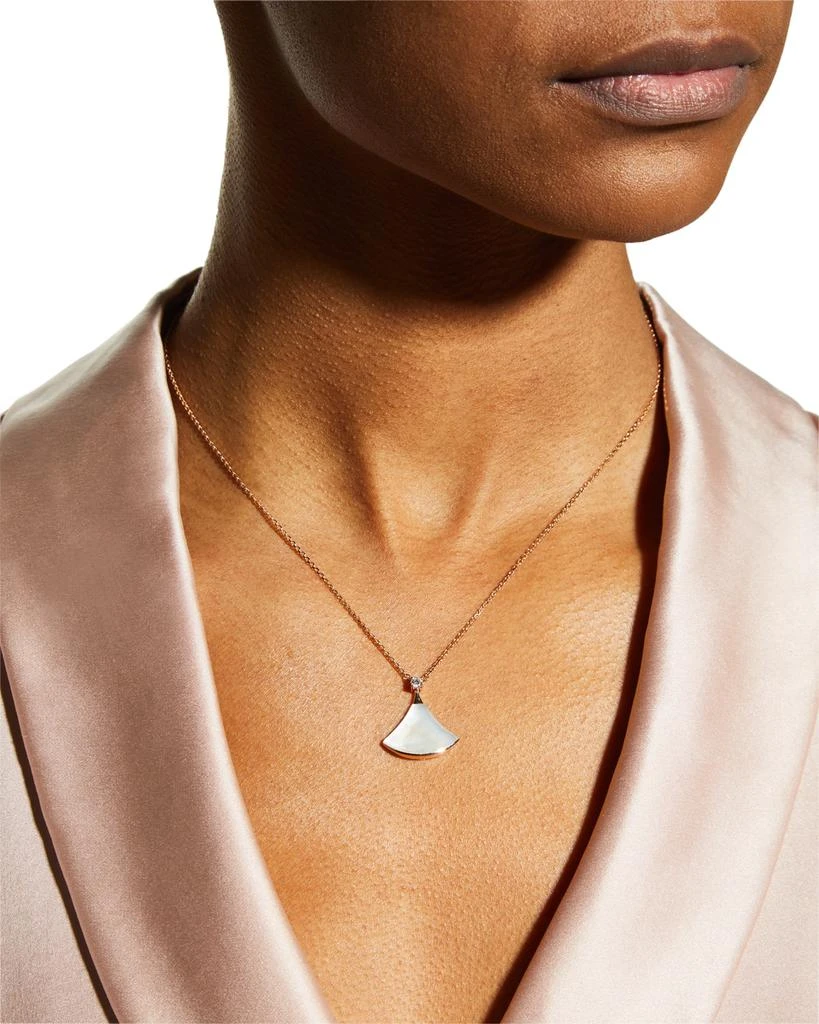 商品BVLGARI|Divas' Dream Rose Gold Pendant Necklace with Mother-of-Pearl,价格¥22438,第2张图片详细描述