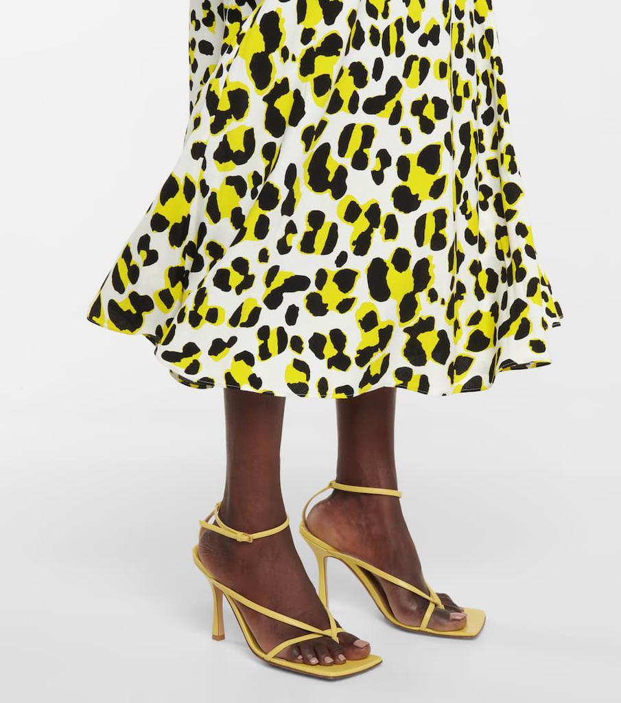 商品Diane von Furstenberg|Jade豹纹印花绉纱中长连衣裙,价格¥2257,第7张图片详细描述