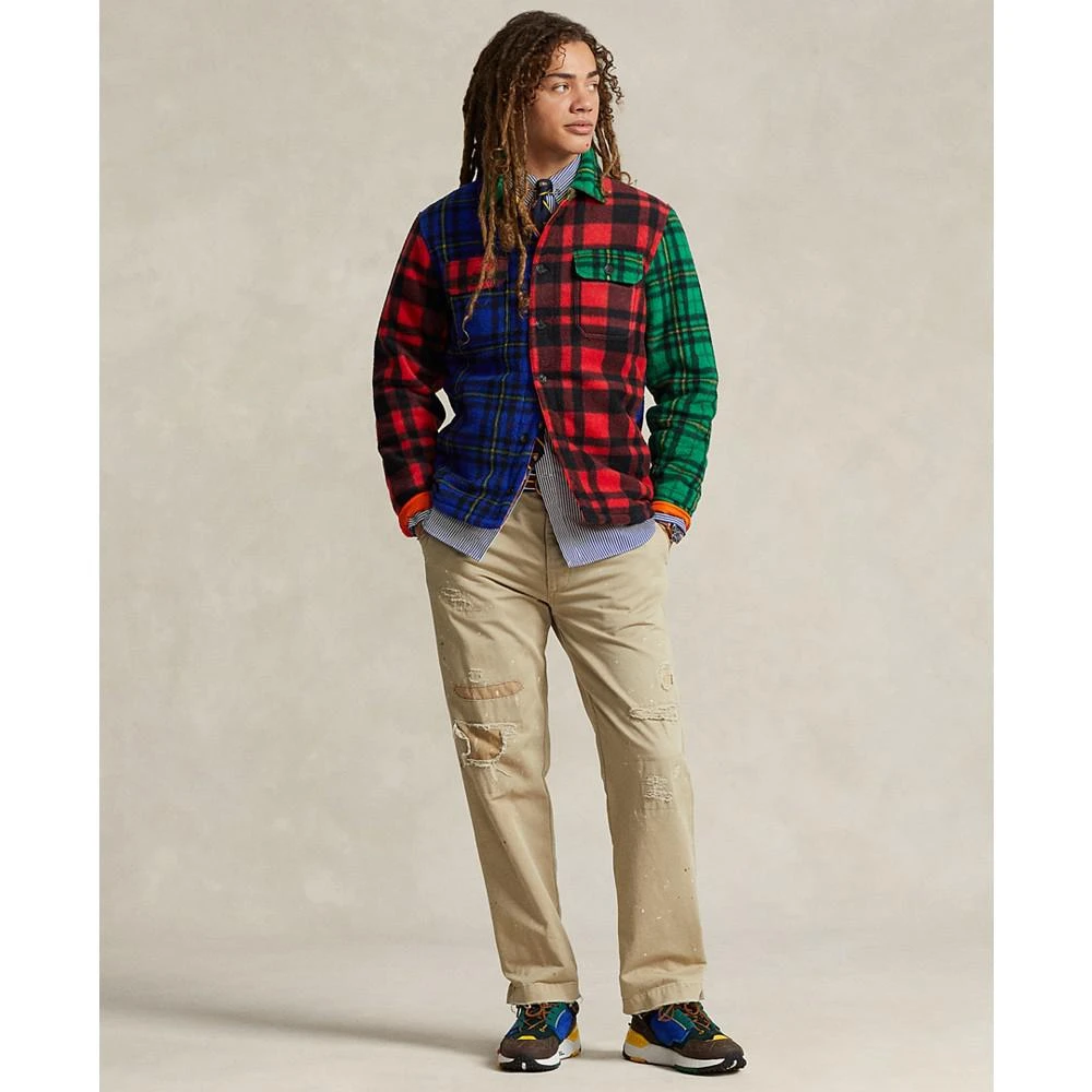 商品Ralph Lauren|Men's Plaid Brushed Fleece Shirt Jacket,价格¥1093,第4张图片详细描述