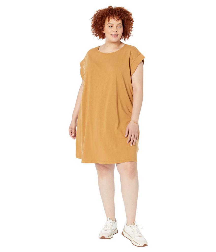 商品Madewell|Plus Organic Cotton Cap-Sleeve Tee Dress,价格¥241,第1张图片