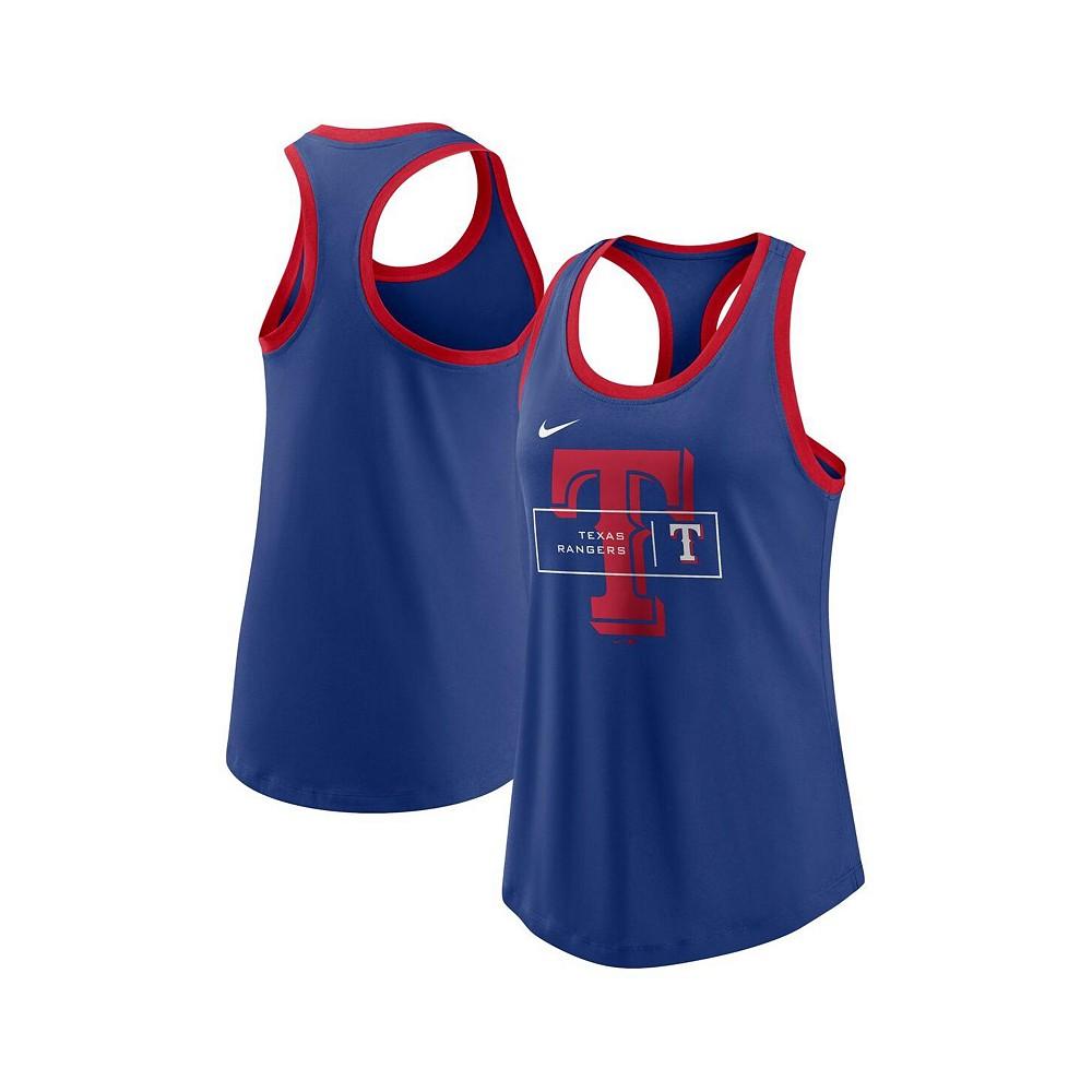 Women's Royal Texas Rangers X-Ray Racerback Performance Tank Top商品第1张图片规格展示