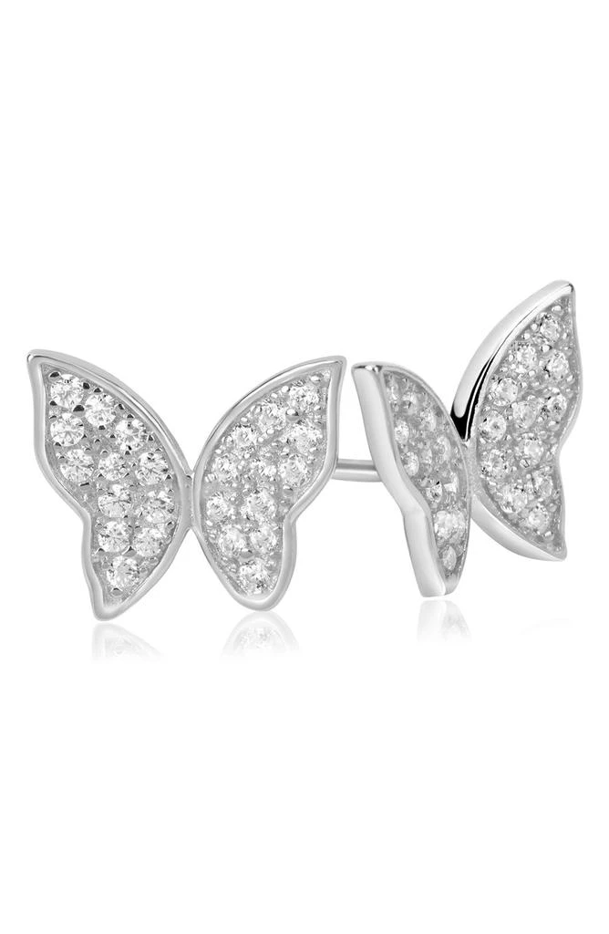 商品Suzy Levian|Sterling Silver CZ Butterfly Stud Earrings,价格¥743,第1张图片