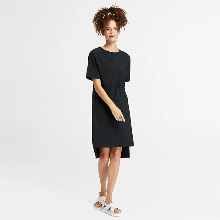 商品Timberland|Drawstring T-Shirt Dress for Women in Black,价格¥352,第3张图片详细描述