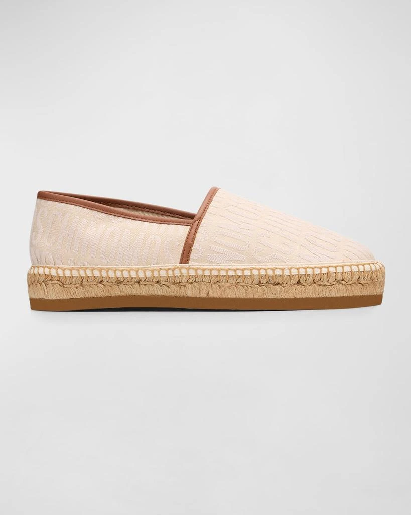 商品Moschino|Men's Canvas Jacquard Logo Espadrilles,价格¥2733,第1张图片