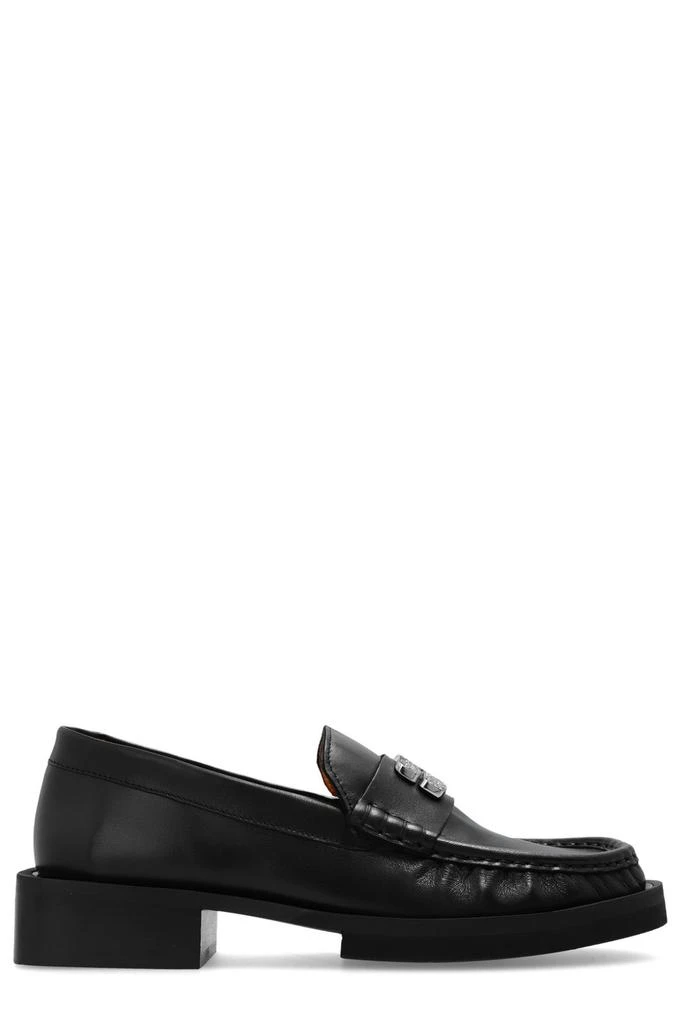 商品Ganni|Ganni Logo Plaque Slip-On Loafers,价格¥2778,第1张图片