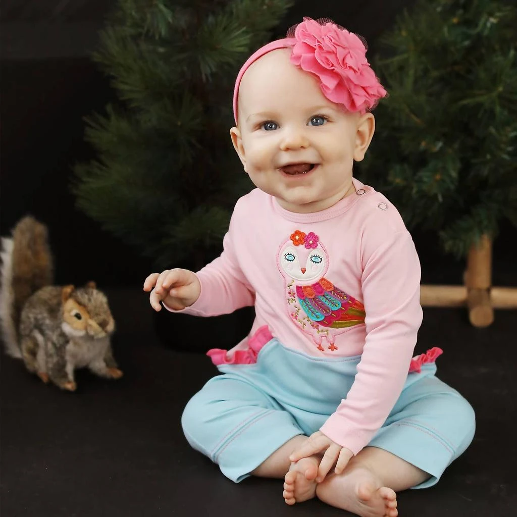 商品Lemon Loves Layette|Lemon Loves Layette - Baby Girls Owl Luna Romper,价格¥502,第3张图片详细描述