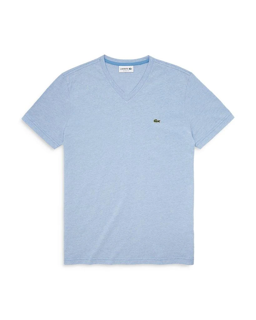 商品Lacoste|Heathered V-Neck Tee,价格¥270,第1张图片详细描述