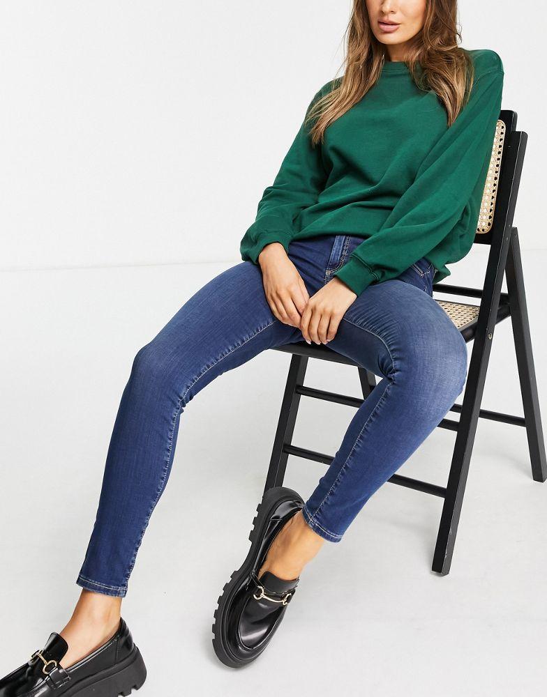 Topshop Leigh jean in indigo商品第1张图片规格展示