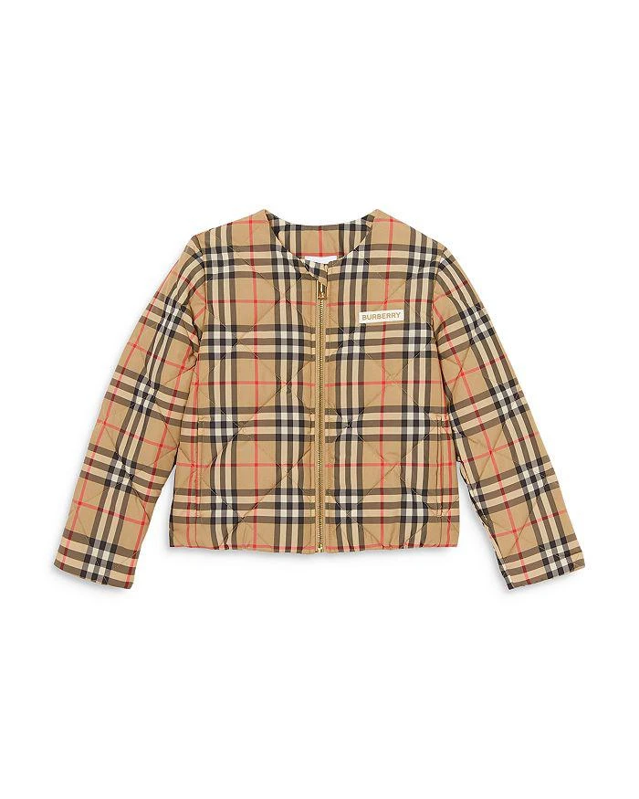 商品Burberry|Girls' Abigail Check Jacket - Big Kid,价格¥4572,第1张图片