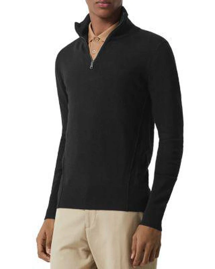 商品Burberry|Connor Check-Trimmed Half-Zip Sweater,价格¥2047,第3张图片详细描述