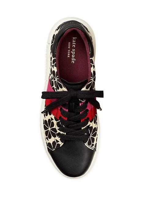 商品Kate Spade|Keswick Floral Jacquard Low-Top Sneakers,价格¥1176,第3张图片详细描述