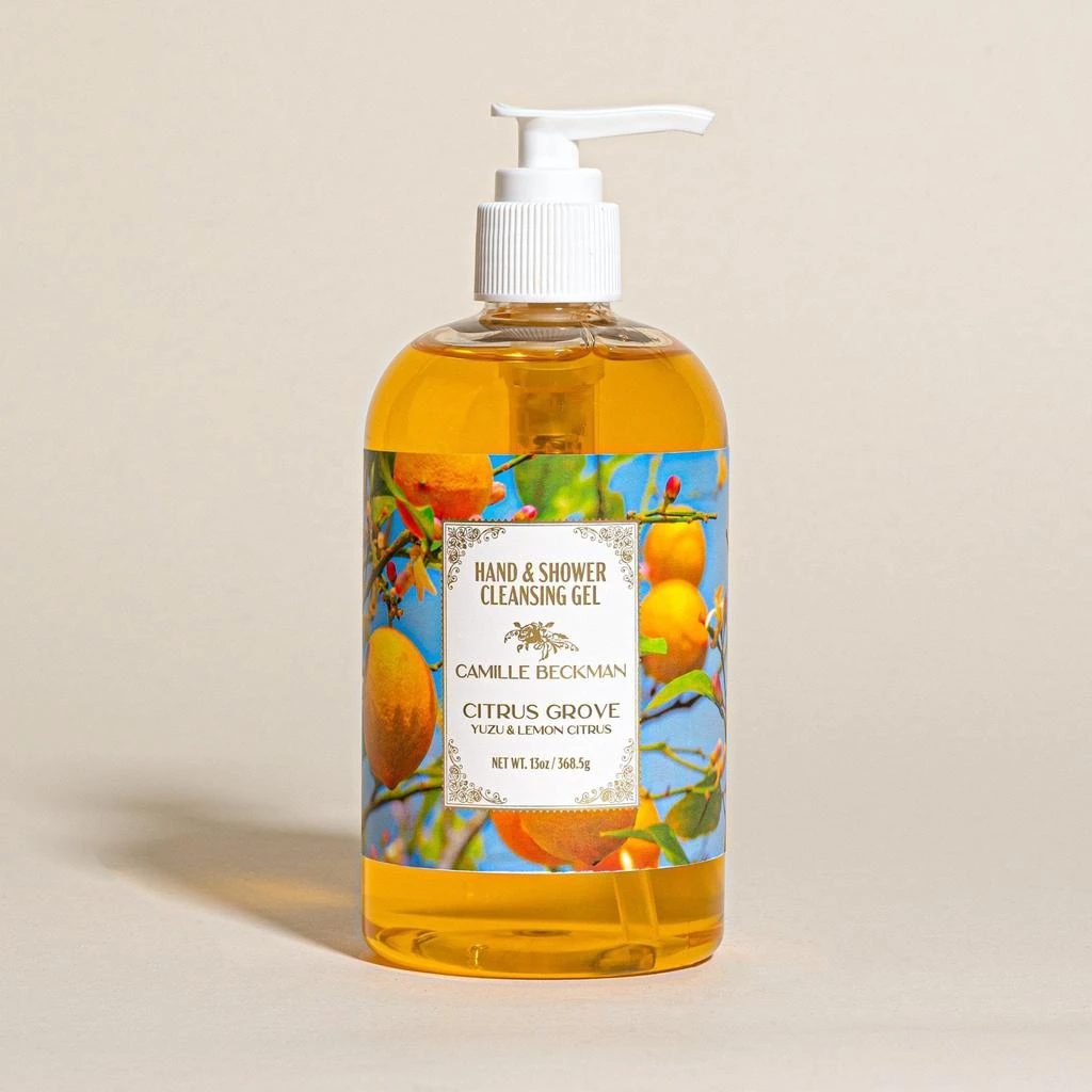 商品Camille Beckman|Hand & Shower Cleansing Gel 13oz Citrus Grove,价格¥119,第2张图片详细描述