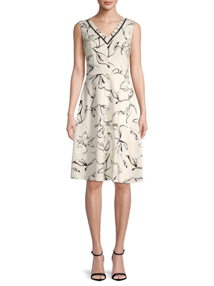 商品Karl Lagerfeld Paris|Printed Sleeveless Dress,价格¥375,第1张图片