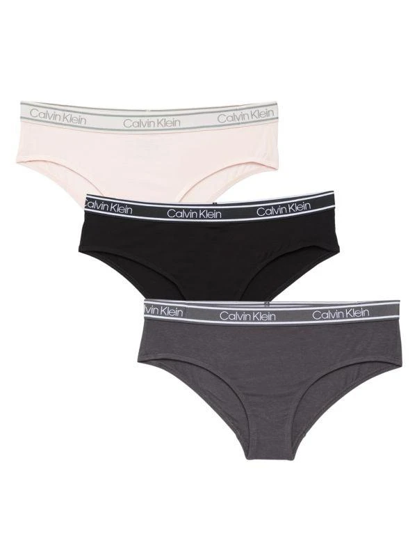 商品Calvin Klein|3-Pack Logo Band Hipster Briefs,价格¥153,第1张图片