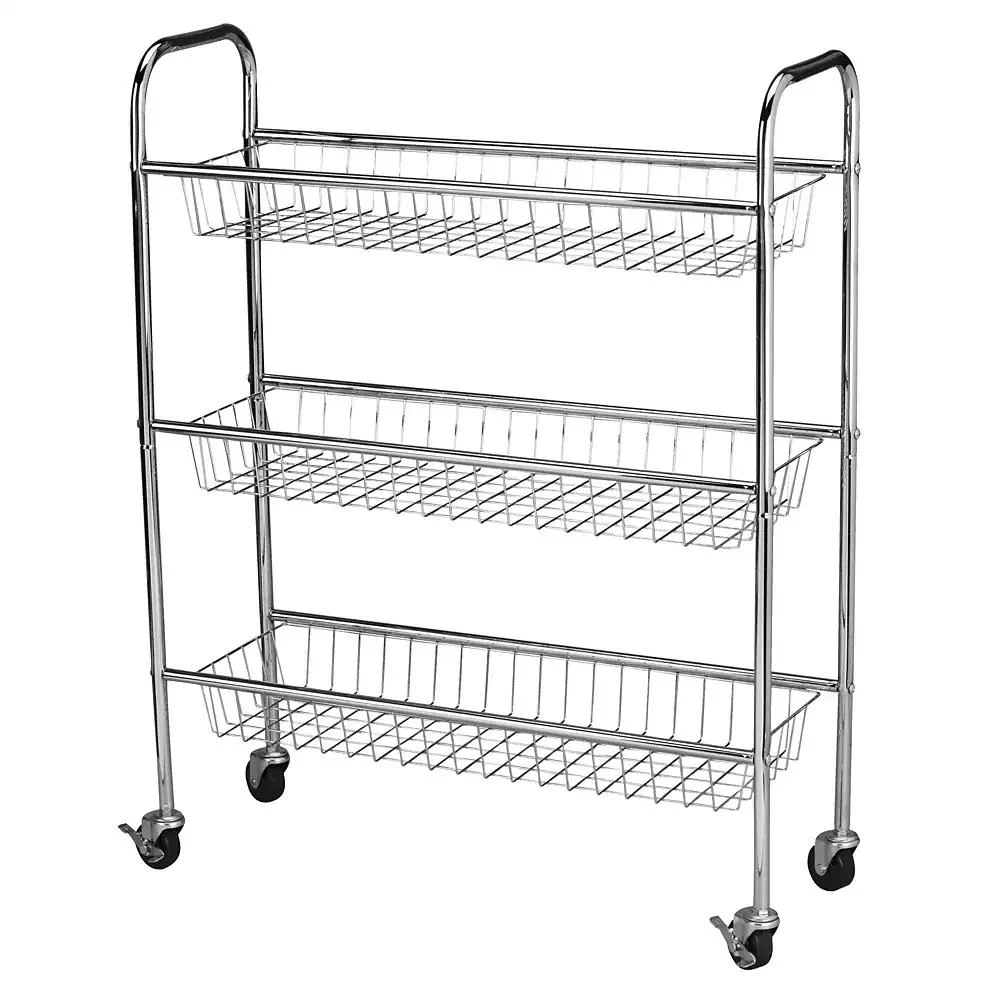 商品Household Essentials|Chrome 9" Utility Cart,价格¥640,第1张图片