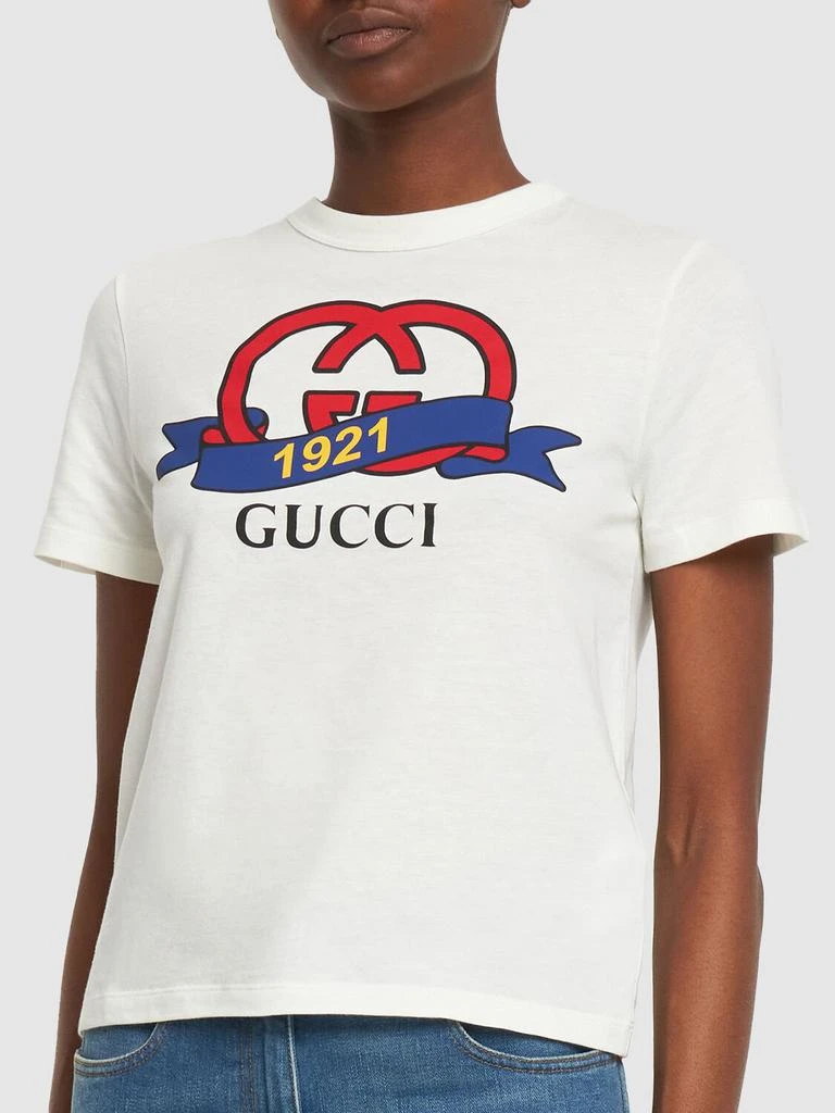 商品Gucci|Cotton Jersey T-shirt,价格¥4542,第2张图片详细描述