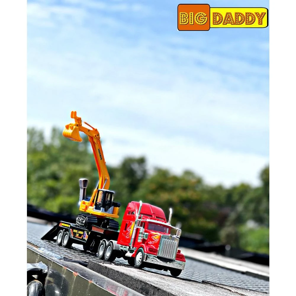 Mag-Genius Big-Daddy Big Rig Low-Boy Transport with Excavator and Interchange Kit Toy 商品