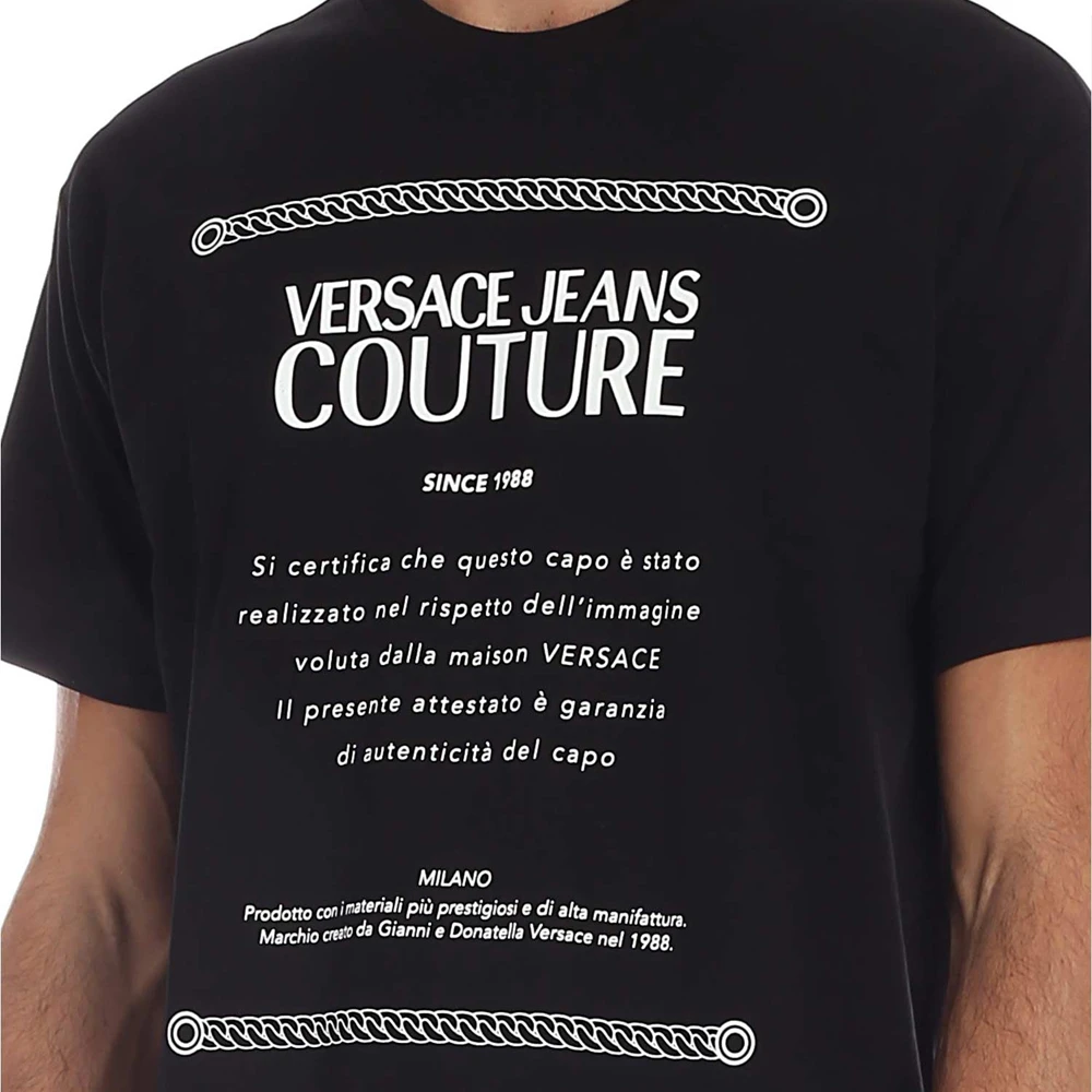 VERSACE JEANS 黑色男士T恤 B3GUA7TF-30171-899 商品