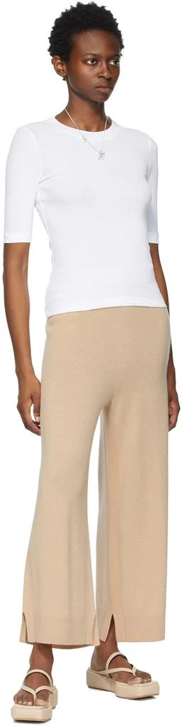 商品ROSETTA GETTY|Beige Cashmere Paneled Lounge Pants,价格¥2245,第4张图片详细描述