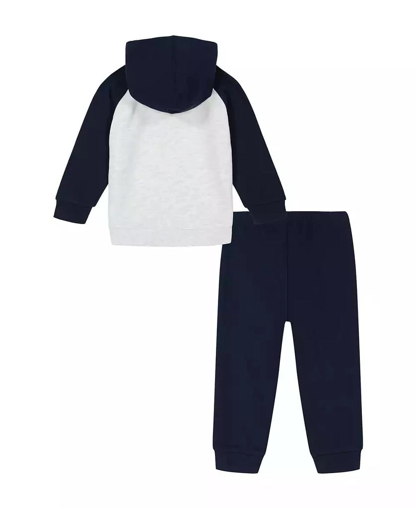 商品Tommy Hilfiger|Toddler Boy 1/4-Zip Fleece Colorblock Hoodie and Joggers, 2-Piece Set,价格¥175,第2张图片详细描述