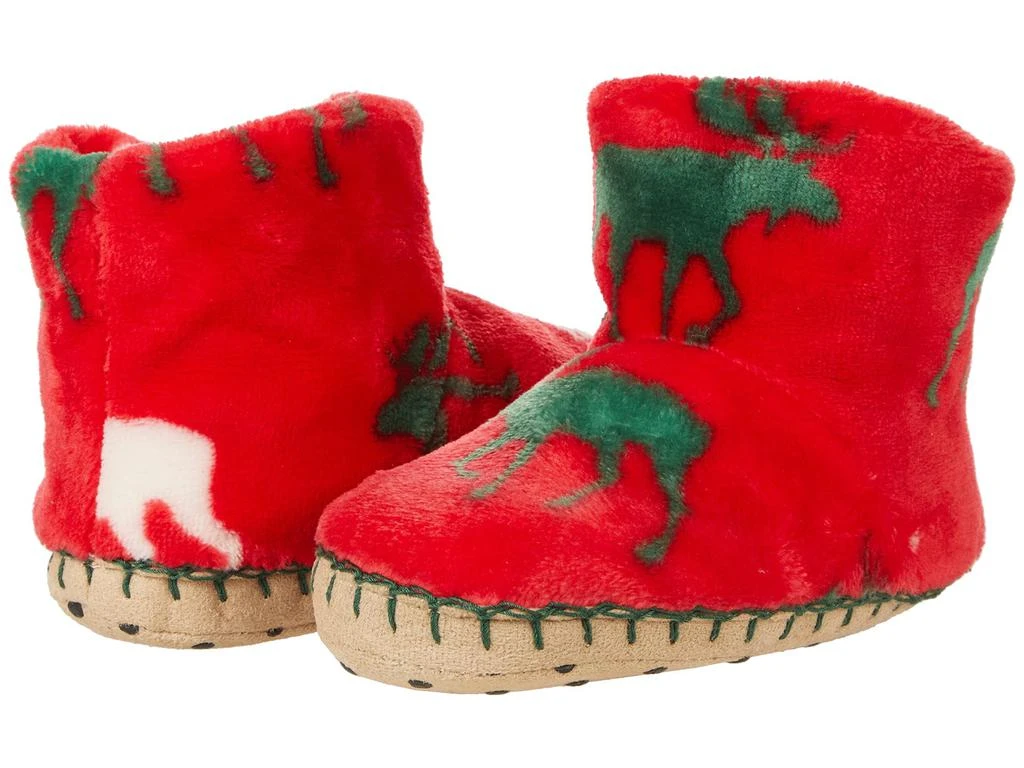 商品Hatley|Holiday Moose Fleece Slippers (Toddler/Little Kid),价格¥98,第1张图片