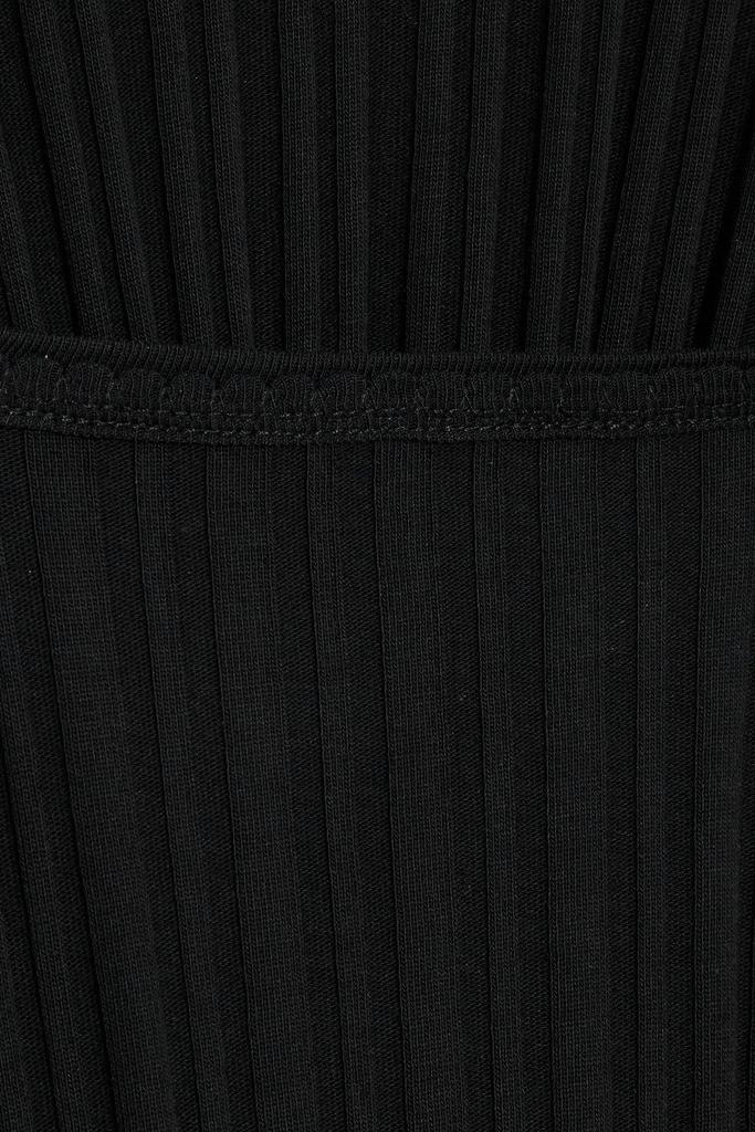 Cutout ribbed cotton-jersey mini dress商品第4张图片规格展示